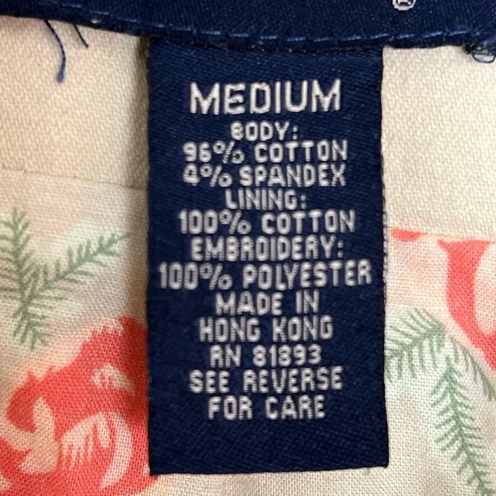Denim & Co Jacket Medium Cream Embroidered Casual Coastal Cowgirl Rodeo Western - Picture 10 of 10
